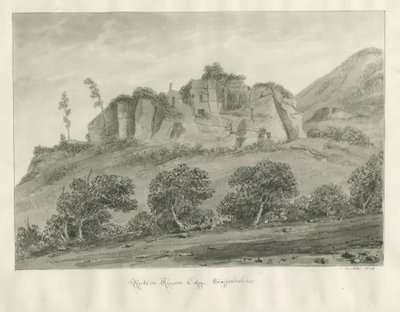 Kinver Edge: sepiateckning av John Buckler
