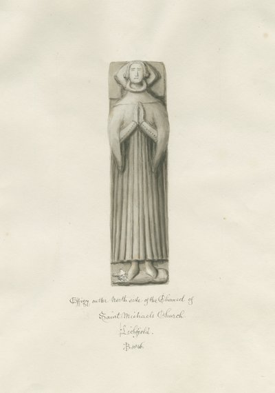 Lichfield - Effigy i Chancell of St. Michael