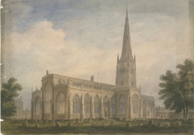 Nottinghamshire - Newark Church, 1809 av John Buckler