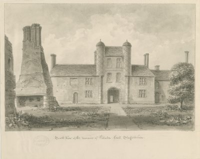 Pillaton Hall: sepiateckning av John Buckler