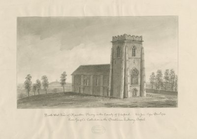 Ranton Abbey [Priory]: sepiateckning, nd [1770-1851] (teckning) av John Buckler