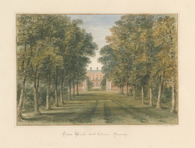 Surrey - Ham Walk and House, 1830 av John Buckler