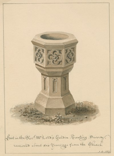 Surrey - Tooting - Font i Revd. Mr Lord