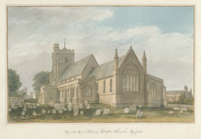 Sussex - Battle Church, 1824 av John Buckler