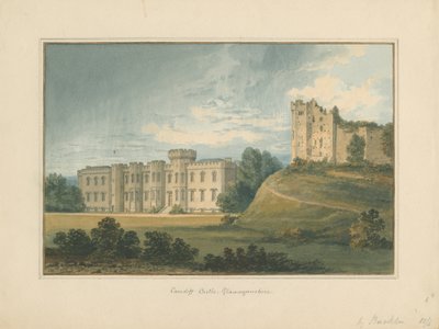 Wales - Glamorganshire - Cardiff Castle, 1815 av John Buckler