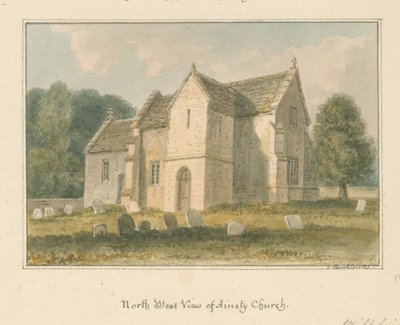 Wiltshire - Ansty - Kyrka, 1817 av John Buckler