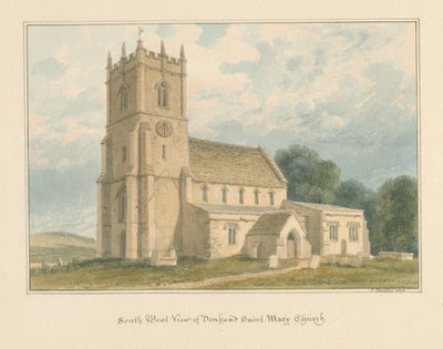 Wiltshire - Donhead Saint Mary Church, 1804 av John Buckler