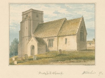 Wiltshire - Sedgehill Church, 1817 av John Buckler