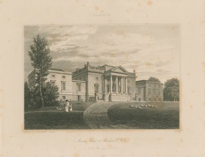 Wiltshire - Stourhead - Herrgård: gravyr av John Buckler