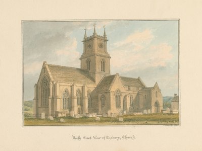 Wiltshire - Tisbury Church, 1804 av John Buckler