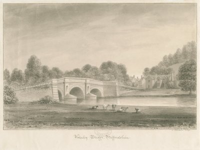 Wolseley Bridge: sepiateckning av John Buckler