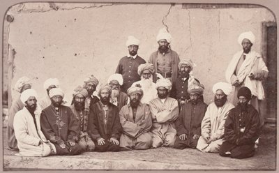 Sirdar Habeeboolah [sic] Gilzai och andra khaner, 1879 av John Burke
