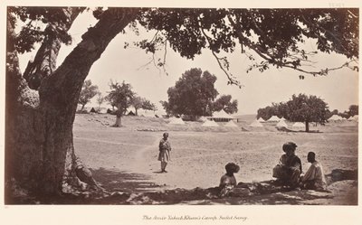 Amir Yakub Khans läger Safed Sang, 1879 av John Burke