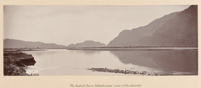 ?Kabulfloden, Jellallabad, platsen för katastrofen?, 1879 av John Burke