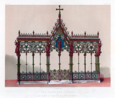 The Hereford Screen, 1800-talet. av John Burley Waring