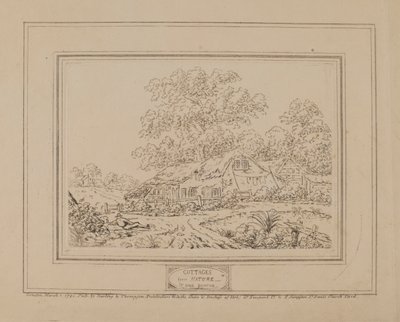 Stugor från naturen (med centralt träd) av John Burton