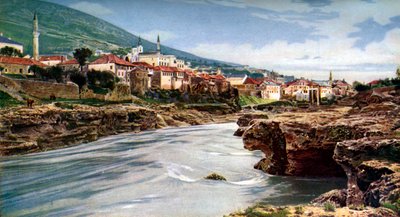 Mostar, Bosnien och Hercegovina, Jugoslavien, c1924 av John Bushby