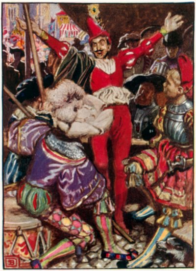 Gounods Faust, akt II, scen i (färglitografi) av John Byam Liston Shaw
