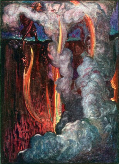 Hell Mouth (färglitografi) av John Byam Liston Shaw
