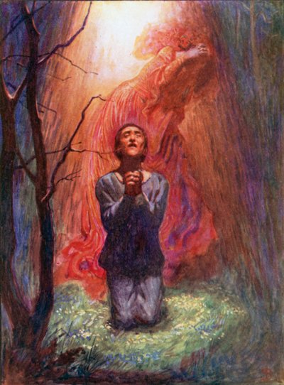 Mr Standfast (färglitografi) av John Byam Liston Shaw