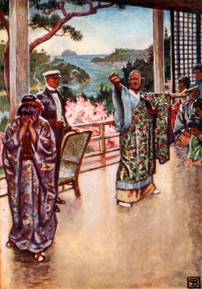 Puccini, Madam Butterfly (färglitografi) av John Byam Liston Shaw