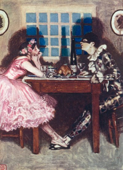 Ruggiero Leoncavallo, I Pagliacci (färglitografi) av John Byam Liston Shaw