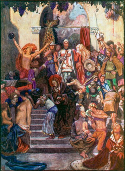 Vanity Fair (färglitografi) av John Byam Liston Shaw
