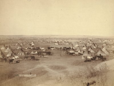 Fientligt indianläger, 1891 av John C. H. Grabill