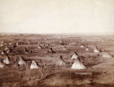 Lakota Tribal Village 1891 av John Grabill av John C. H. Grabill