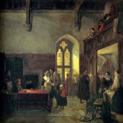 Hyrdag på Haddon Hall av John Callcott Horsley