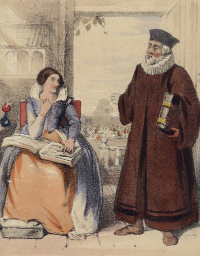 Roger Ascham, lärare till drottning Elizabeth I av John Callcott Horsley