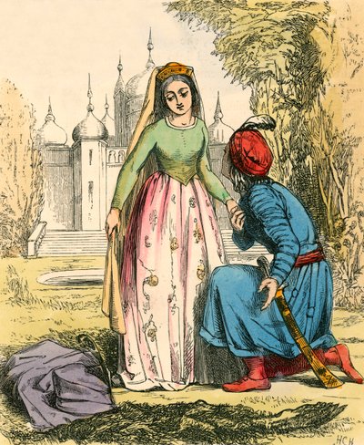 Odjuret förvandlades till en prins av John Callcott Horsley