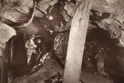 Heave, tittar västerut, Blue Hills-gruvan, illustration från 