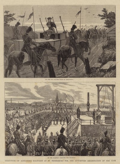 Avrättning av Alexander Solovieff i St Petersburg för mordförsöket på tsaren av John Charles Dollman