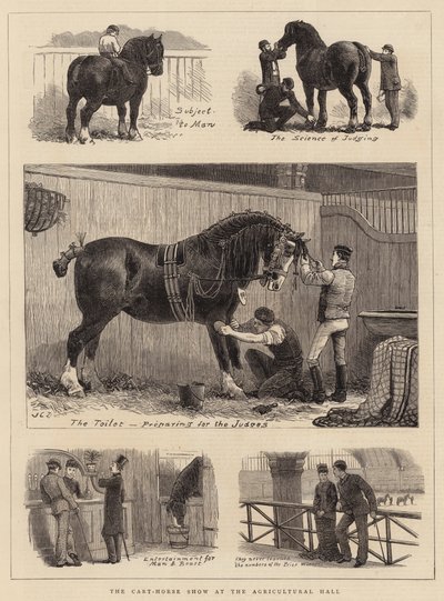 Cart-Horse Show på Lantbrukshallen av John Charles Dollman