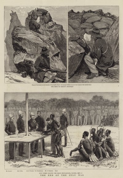 Slutningen af Zulu-krigen swed av John Charles Dollman