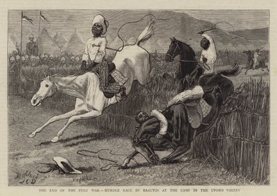 Slutet på zulukriget, basutos hinderlopp i lägret i Upokodalen av John Charles Dollman