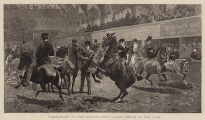Horse-show på Lantbrukshallen, Ponnyer i ringen av John Charlton