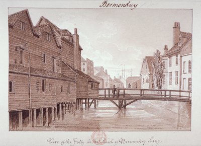 Dockhead Folly, Bermondsey, London, 1828 av John Chessell Buckler