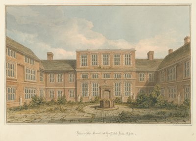 Essex - Gosfield Hall - Court av John Chessell Buckler