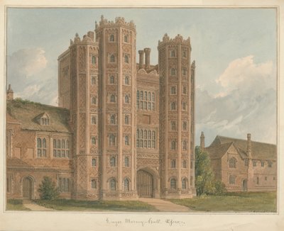 Essex - Layer Marney Hall, 1825 av John Chessell Buckler