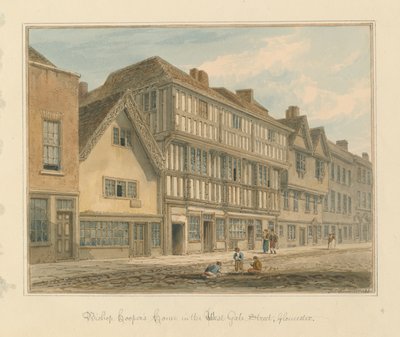 Gloucestershire - Biskop Coopers hus av John Chessell Buckler