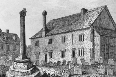 Grammar School i Dorchester, Oxfordshire av John Chessell Buckler
