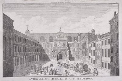 Guildhall, London, 1820 av John Chessell Buckler