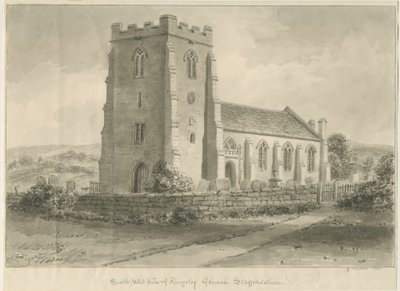 Kingsley Church: sepiateckning, 1841 av John Chessell Buckler