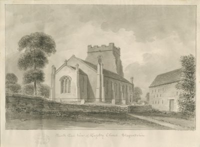 Kingsley Church: sepiateckning, 1841 av John Chessell Buckler