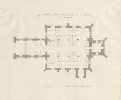 Lichfield - Grundplan för St. Michael