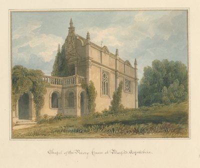Oxfordshire - Burford - Chapel of the Priory House, 1821 av John Chessell Buckler