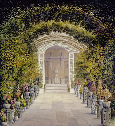 Konservatoriet i Bromley Hill, Kent av John Chessell Buckler