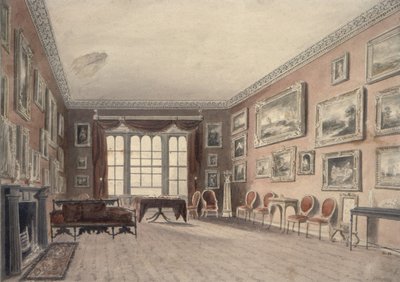 Galleriet på Browsholme, nära Clitheroe, Yorkshire av John Chessell Buckler
